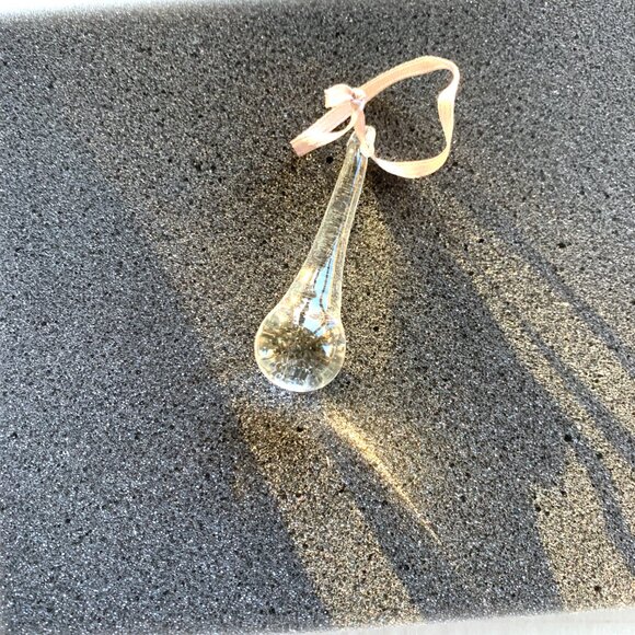 Restoration Hardware 12 hand-blown icicle drop mini Christmas ornaments - Picture 5 of 8